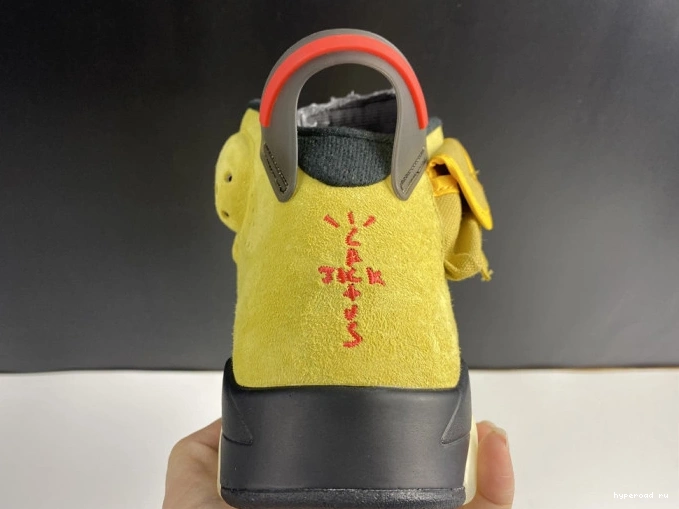 JORDAN YELLOW AIR TRAVIS SCOTT CN1084-300 X 6 0727